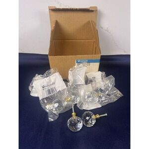 Set of 7 Amerock BP732-CS Crystal Cabinet Knobs Brass Hardware Germany